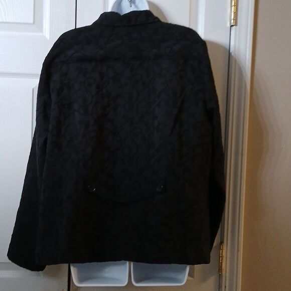 Christopher & Banks black button down lightweight jacket pockets Sz XL  NWT - Picture 4 of 7